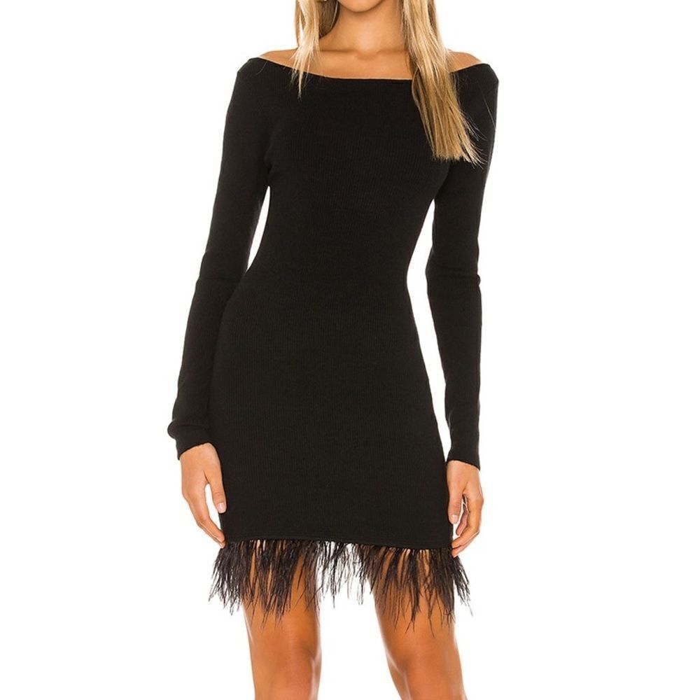 Lovers + Friends Dress‎ Women’s Medium Medici Black Stretch Bodycon